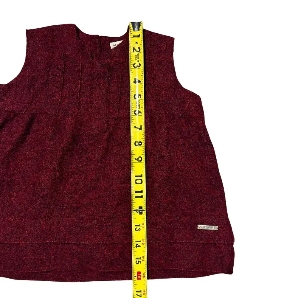 Anntarah Alpaca Wool Dress Red Black Jumper Shell Girls Toddler‎ Size 4